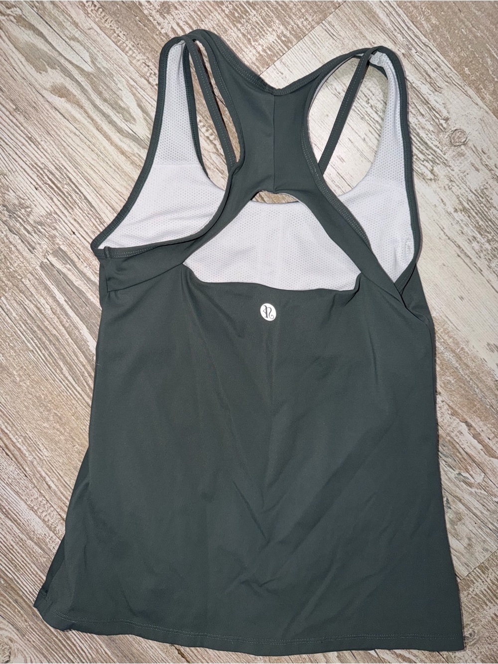 Black Racerback Performance Tank Top - Picture 2 of 3